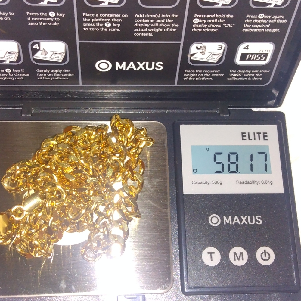 Miami Cuban Link Necklace  Silver overlay 10 k Yellow Gold!!